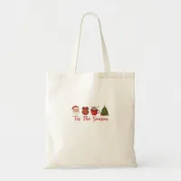 Tis The Season Christmas Santa Holiday Cheer Tote Bag