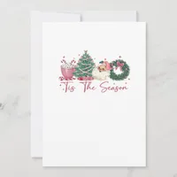 Tis The Season Merry Christmas Cute Xmas Coffee Ch Holiday Card