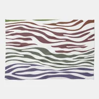 Zebra Stripe Colorful Abstract Towel