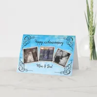 Personalized Vintage Anniversary Photo Card