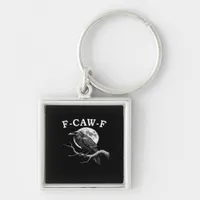 F-Caw-F Crow Funny Crow F-Caw-F Gear Creative Styl Keychain