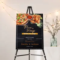 Rustic Pizza & Wings Before The Rings Welcome Sign