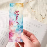 Angel Wings Pastel Sky Personalized Bookmarks