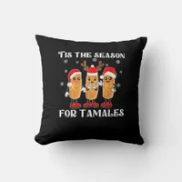 Tis Season For Tamales Squad Costume Mexican Chris Throw Pillow