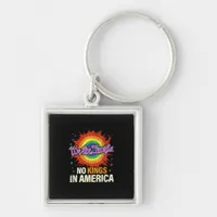No Kings In America We The People Political Vintag Keychain