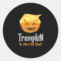 Trumpkin  Boo Sheet Funny Halloween Classic Round Sticker