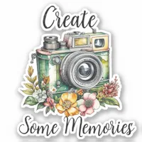 Photography Graphics and Quote | Vintage Camera Sticker