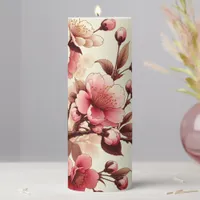 Cherry Blossom Pillar Candle