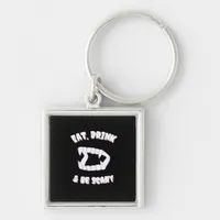Eat Drink Be Scary Vampire Minimalist Style Keychain