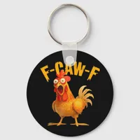 Crow Humor F-Caw-F Gothic Funny Retro Cool Keychain