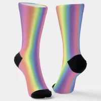 Socks - Pastel Rainbow Stripes (vertical)