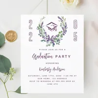Lavender violet 2025 Graduation Party invitation