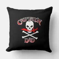 Captain Dad Throw Pillow