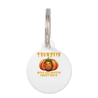 Trumpkin Make Halloween Great Again Graphic Funny  Pet ID Tag