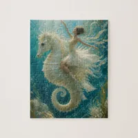 Surreal Ballerina and Seahorse Fantasy Jigsaw Puzzle