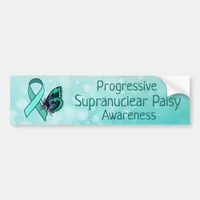 Progressive Supranuclear Palsy Awareness  Ribbon Bumper Sticker