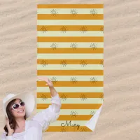 Personalized Summer Sun Beach Towel