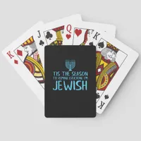 Tis Season To Everyone Im Jewish Funny Hanukkah Poker Cards
