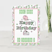 Personalized Happy Birthday Card