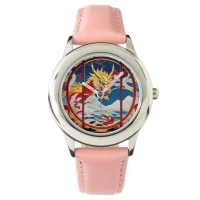 Fire breathing dragon Gold And Red Watch