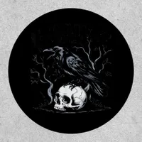 Crow, F-Caw-F Funny Bird Moon Gothic Adult Humor Patch