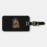 Cottagecore  Goblincore Mushroom Foraging Luggage Tag