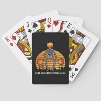 Trumpkin Make Halloween  Again Gym Fitness Funny Poker Cards
