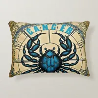 Cancer Astrology Sign Accent Pillow