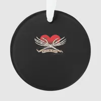 Cross My Heart Hope To Die Skeleton Hands Hearts Ornament