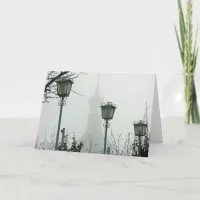 Black and White Switzerland Christmas  Card