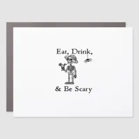Eat Drink And Be Scary Halloween Aesthetic Style Car Magnet