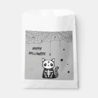 Halloween Skeleton Cat  Favor Bag