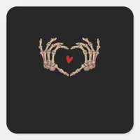 Skeleton Hands Women Skeleton Hands Halloween Square Sticker