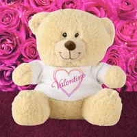 Valentine's Day Adorable Colorful Love Heart Teddy Bear