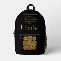 Personalized Celtic Knotwork Cross Printed Backpack