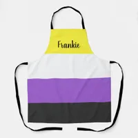 Non-binary Flag All-Over Print Apron