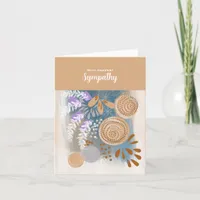 With Deepest Sympathy Abstract Floral Thank You Card