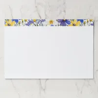 Spring Garden Flowers Pretty Floral Botanical Paper Pad