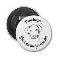 Cute Weimaraner dog in need for a walk Bottle Opener
