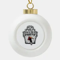 Till Death Do Us Party Halloween Classic Style Ceramic Ball Christmas Ornament