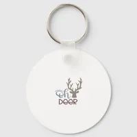 Oh Deer Retro Classic Design Keychain