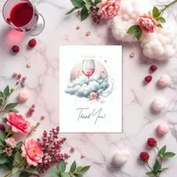 On Cloud Wine Bridal Shower Thank You Card