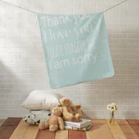 Ho'oponopono Typography  Baby Blanket