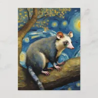 A Opossum by Van Gogh Postcard