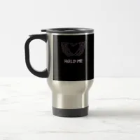 Hold Me Classic Skeleton Hand Heart Style Travel Mug