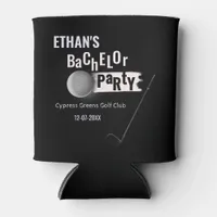 Golfer groom Golf Bachelor Party Golf game Stylish Can Cooler