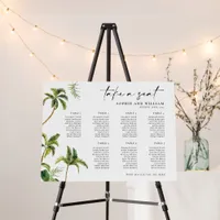  7 Table Seating Chart Tropical, Seating Chart  Foam Board