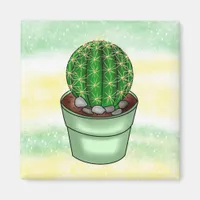 Hand drawn Cactus Succulent  Magnet