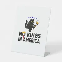 No Kings In America We The People Political Minima Pedestal Sign