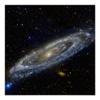 Andromeda Galaxy Ultraviolet View Poster
